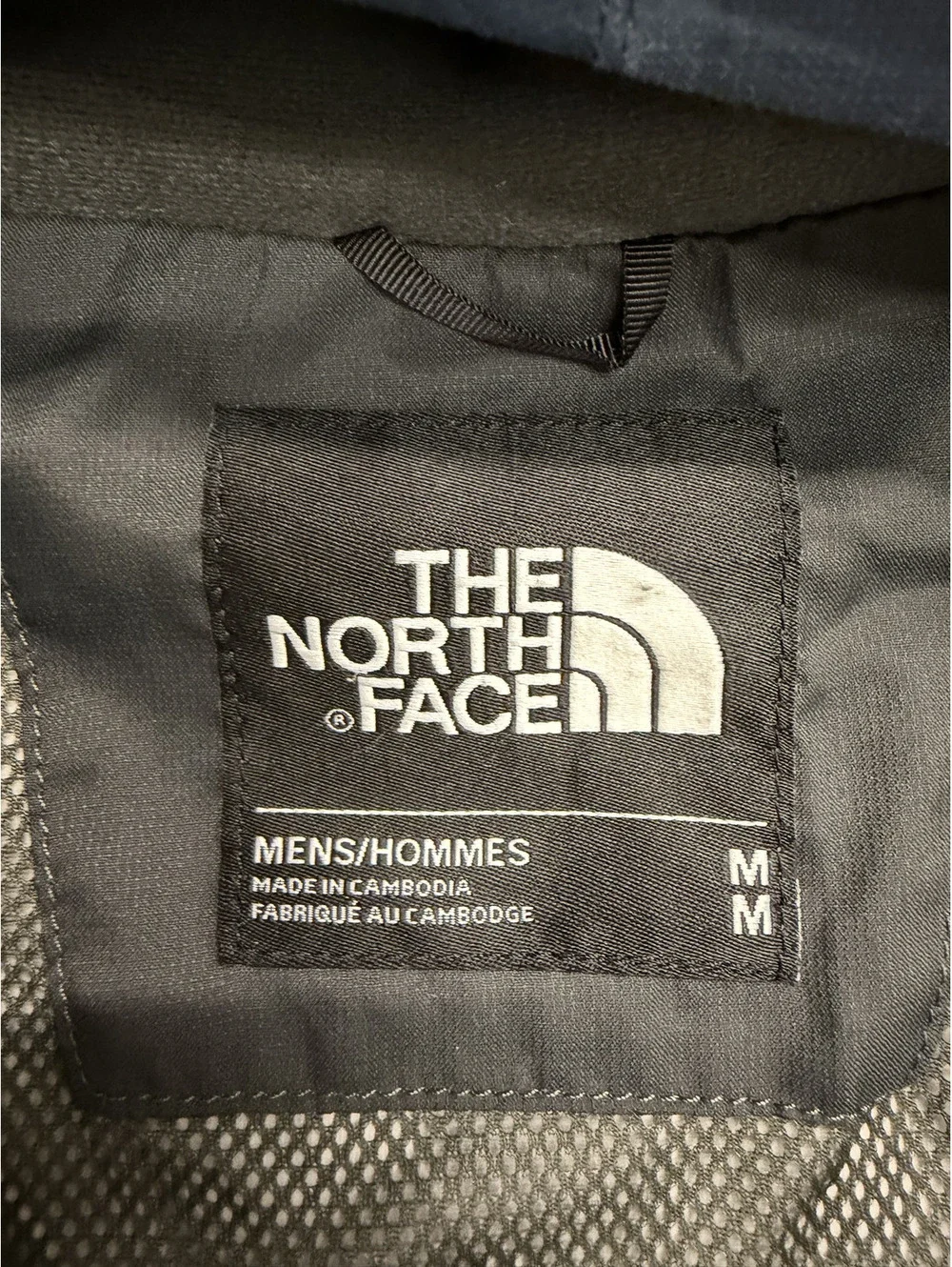 The North Face Men's Medium Hooded Windbreaker Jacket Navy Blue
